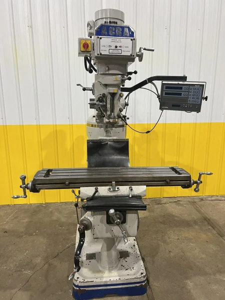 2 HP ACRA MODEL #AM-2V VERTICAL KNEE MILL: STOCK # 4140