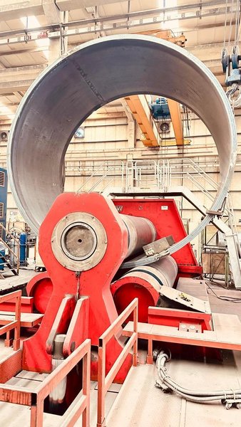 6″ x 11′  DAVI MCO 130 3‑Roll Plate Bending Machine, 2005