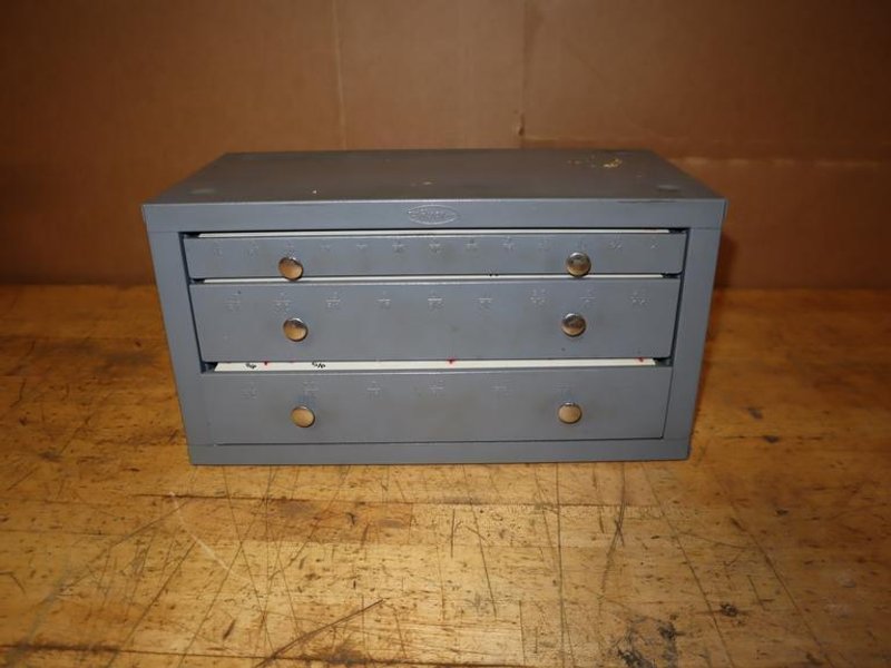 Huot 3-Drawer 1/16 - 1/2 Fractional Jobber Drill Index- Auction Item