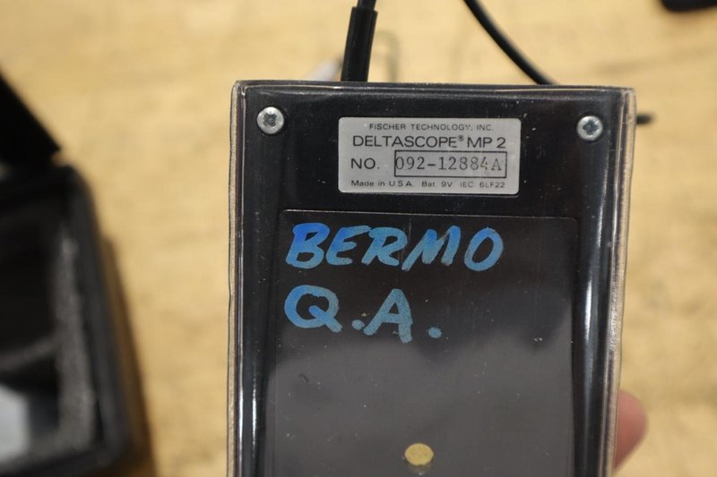 Fischer Deltascope MP2 Electronics Coating Thickness Gauge w Standard and Case- Auction Item