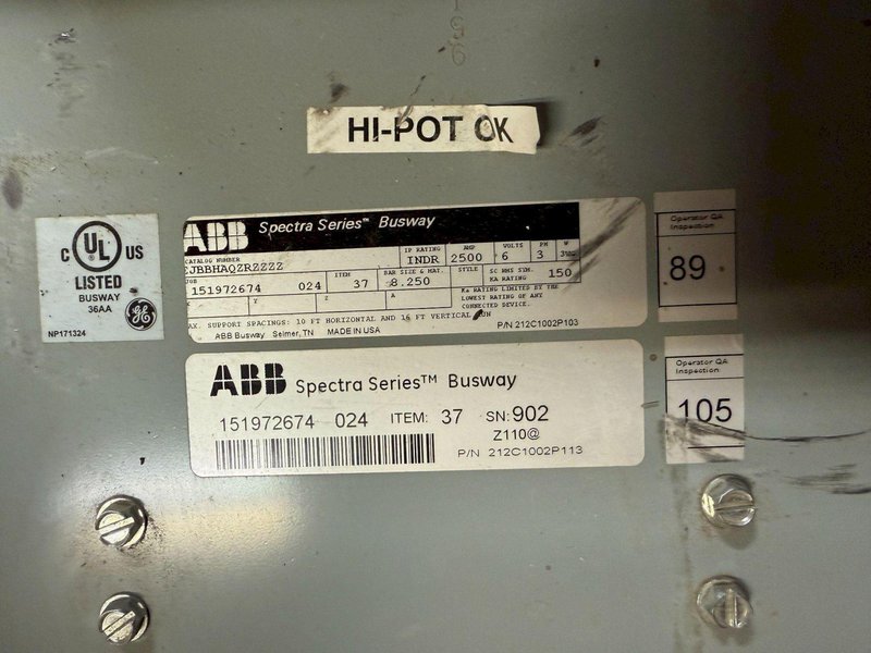 ABB 2500A Spectra Series Copper End Tap Box INDR, 600V, 3PH, 3WG NEW
