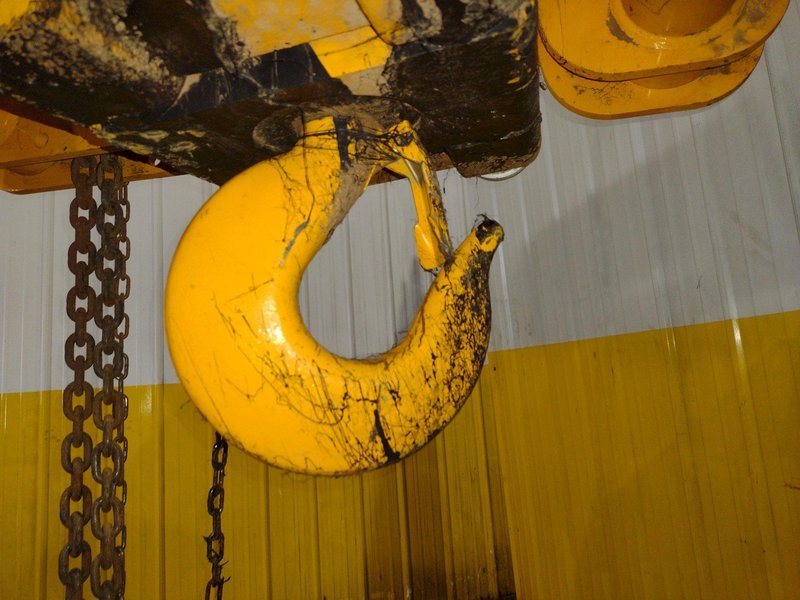 10 TON HARRINGTON MODEL #SHB100 CHAIN HOIST &amp; TROLLY: YOBRO #25079