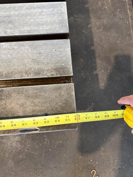 96" X 50" T-SLOTTED FLOOR PLATE. STOCK # 0541826