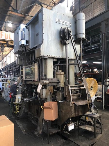 250 TON MINSTER HEVI STAMPER STRAIGHT SIDE DOUBLE CRANK PRESS: STOCK#73437