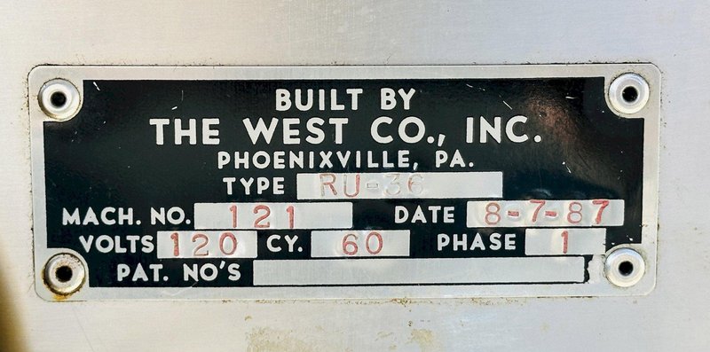 West Company RU-36  |  36” Rotary Accumulation Table