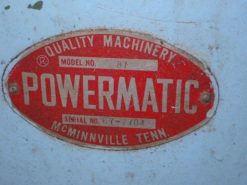 POWERMATIC 19" VERTICAL BAND SAW  -  87
