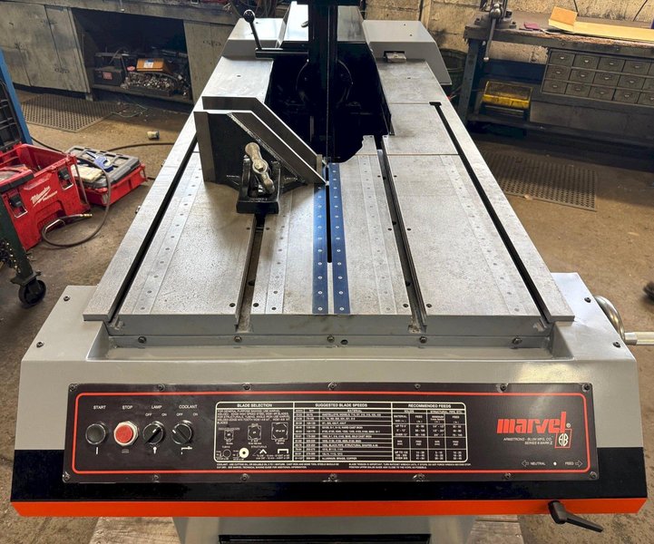 18" x 28" Marvel Series 8 Mark II Tilt Frame Vertical Band Saw , High Column, 1" Blade, 2 HP, To Be Reconditioned