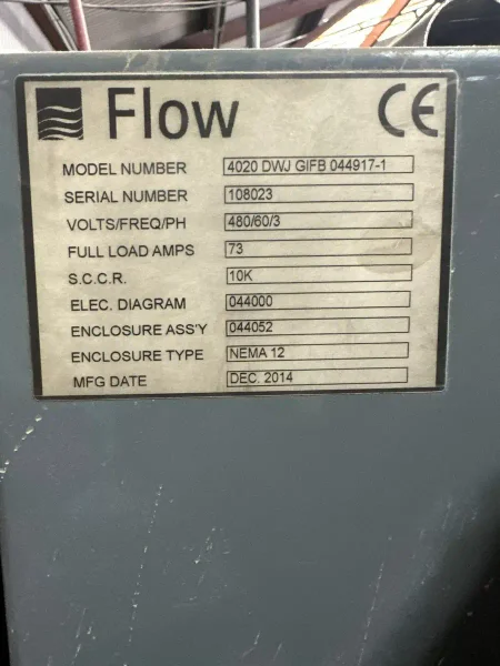 2014 FLOW MACH 3 4020B | Waterjet Cutters