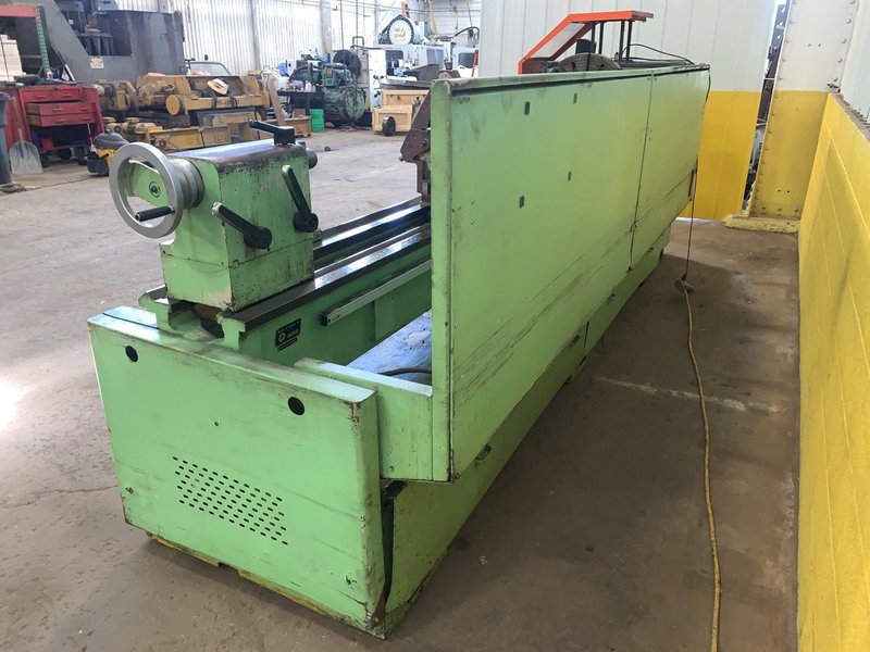 25&quot; X 120&quot; DOALL ROMI MODEL 25H GAP BED ENGINE LATHE W/ 4&quot; HOLE: STOCK #12892