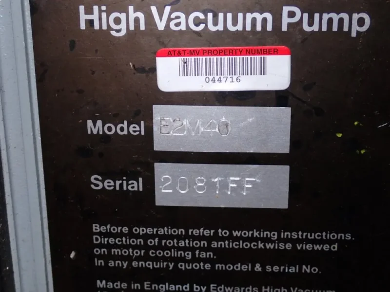 EDWARDS PUMP   -  E2M40