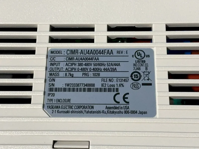 YASKAWA SERVO DRIVE  -  CIMR-AU4A0044FAA