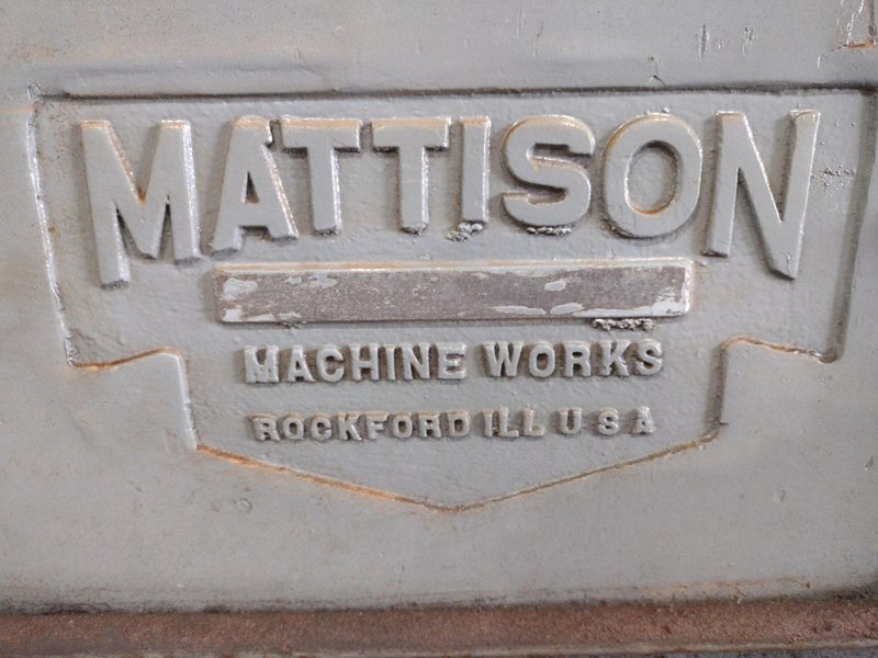 18&quot; X 120&quot; MATTISON HYDRAULIC SURFACE GRINDER: STOCK #20590