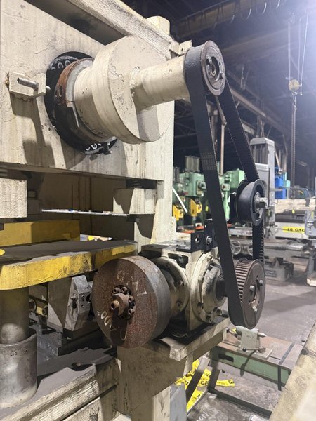 48” WIDE x 30 HP MECHANICAL IN-LINE COIL PRESS &amp; SHEAR WITH PLC VARIABLE SPEED DRIVE: STOCK #22968