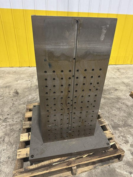18&quot; X 18&quot; X 39 1/2&quot; HIGH STEEL SET UP WORK HOLDING TOMBSTONE: STOCK #22224