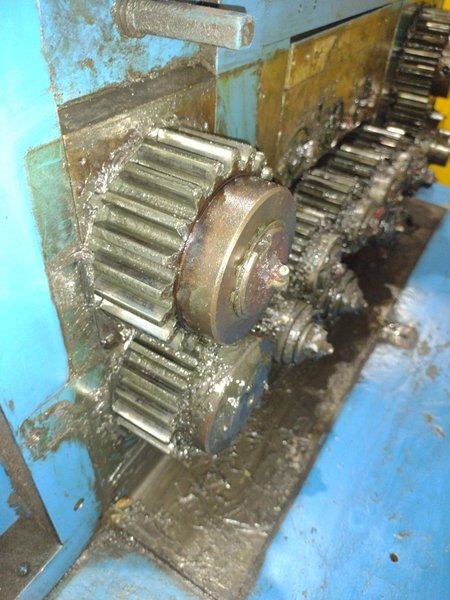 24" COOPER WEYMOUTH 7 ROLL MOTORIZED POWERED COIL STRIP STRAIGHTENER: STOCK #23702