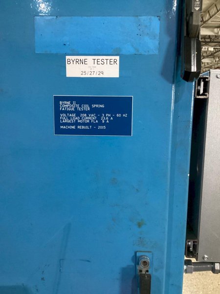BYRNE COMPOSITE COIL SPRING FATIGUE TESTER USED