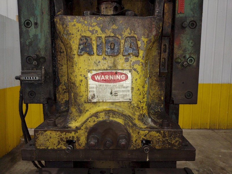 110 TON AIDA MODEL #PR-XGC-100 GAP FRAME PRESS 6.6&quot; STROKE: STOCK #22886