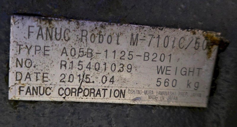 FANUC M-710iC/50 +R-30iB ROBOT ARM WITH CONTROLLER AND PENDANT USED