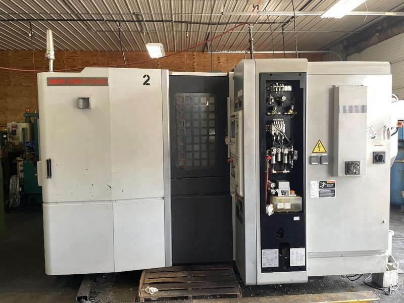 Mori Seiki NHX 4000 Horizontal Machining Center With M730BM Control, Through-Spindle Coolant, 12,000 RPM Spindle, Tool Presetter