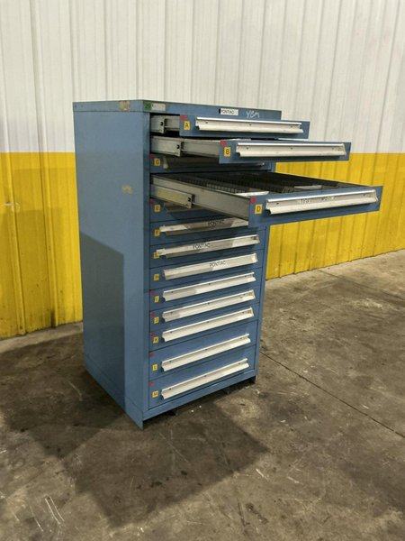 13 DRAWER x 30" x 28" x 59" HIGH LYON TOOL STORAGE CABINET: YOBRO #25395