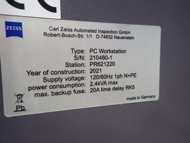 ZEISS AUTOMATED INSPECTION MACHINE   -  AI MAX