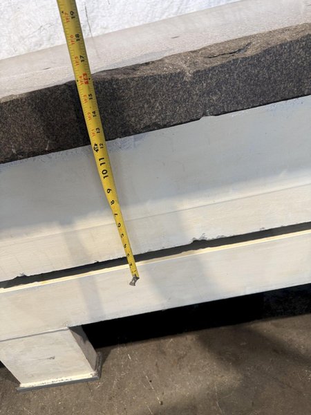 72" X 96" X 16" GRANITE SURFACE PLATE W/ STAND. STOCK #1215625