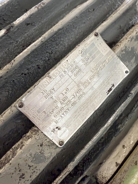 2,000 PSI HYDRAULIC PUMP UNIT W/ UNICLOSED MOTOR. STOCK # 1003525.