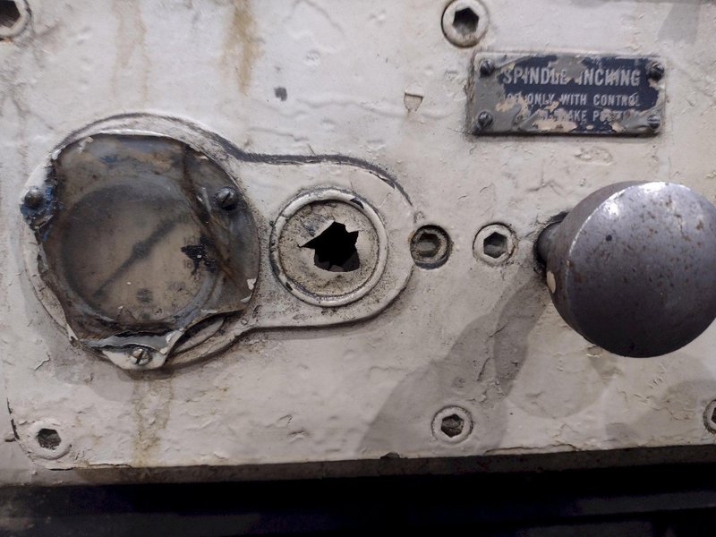 #2A WARNER &amp; SWASEY MODEL #M-3470 TURRET LATHE WITH CROSS SLIDING TURRET, " HOLE: YOBRO #24548