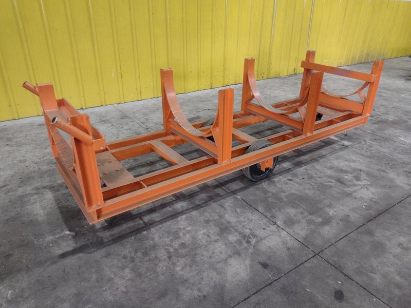 (2) 84&quot; X 28&quot; HEAVY DUTY PIPE TOW CARTS: STOCK #23689