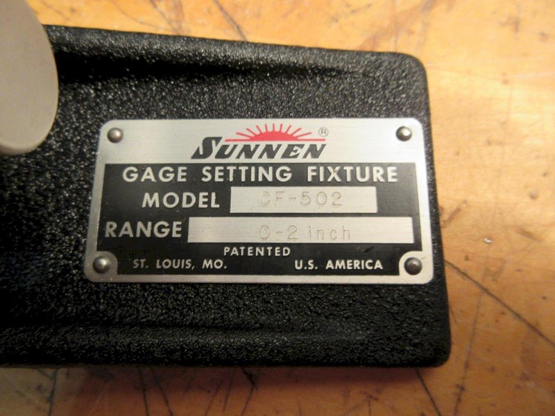 Sunnen CF-502 Bore Gage Setting Fixture 0"-2" - Auction Item