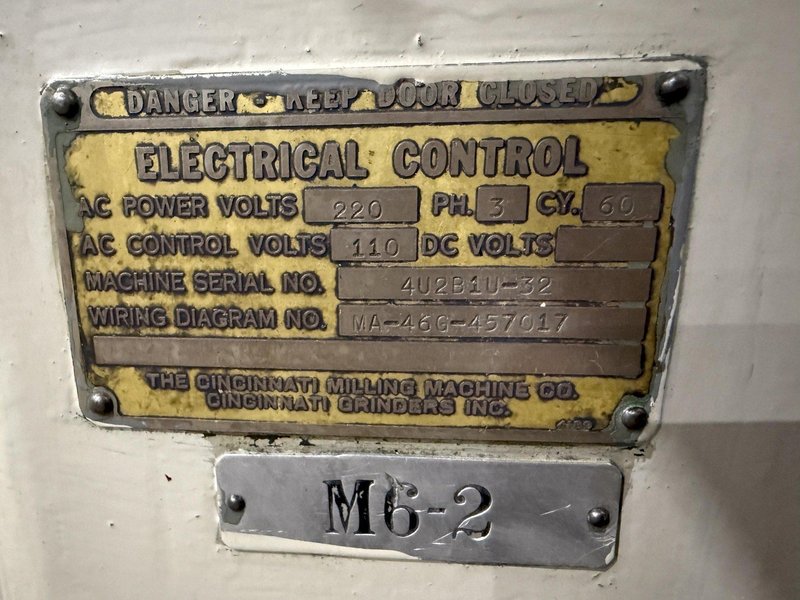 10&quot; X 24&quot; CINCINNATI MODEL 10X24 UNIVERSAL CYLINDRICAL GRINDER: YOBRO #24256