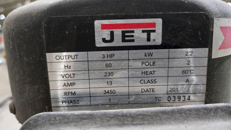 JET JCDC-3 DUST COLLECTOR 3HP USED