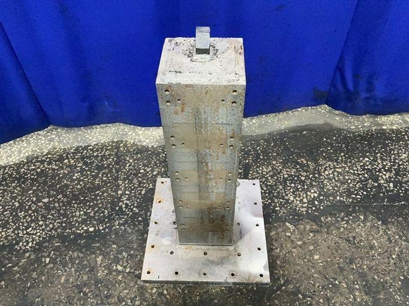 8”X8”X30” TOWER, 18”X18”X1.5” BASE CLAMPING TOWER TOMBSTONE