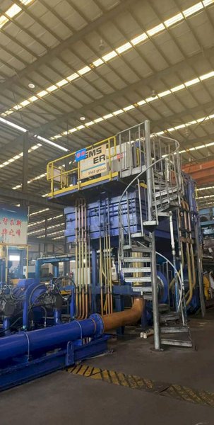 One Used 3500 MT SMS Aluminum Extrusion Press Line (14592)