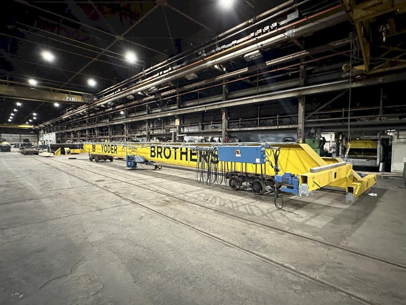 10 TON X 67'-4" SPAN DEMAG TOP RUNNING SINGLE GIRDER BRIDGE CRANE: STOCK #18203