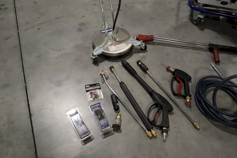 Powerhorse Hot Water Pressure Washer with Propane Burner, 3600 PSI, 2.6 GPM, with Accessories- Auction Item