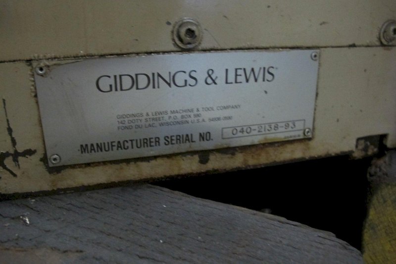 48&quot; Giddings &amp; Lewis CNC Hydrostatic Contouring Rotary Table with Inductosyn Scale &amp; Riser, New in 1993 (2005 Update)