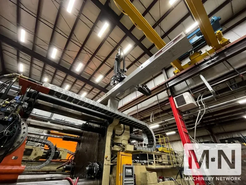 3150 TON 420 OZ HUSKY MODEL QTI3150RS155/155 QUADLOCK INJECTION MOLDING MACHINE MFG 2007