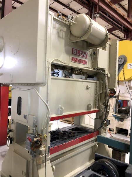 200 Ton Blow SC2-200-84-40 Straight Side Mechanical Metal Stamping Press For Sale, New 1992