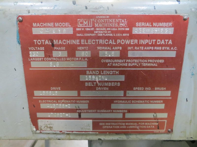 DoAll C-916 Horizontal Band Saw- Auction Item