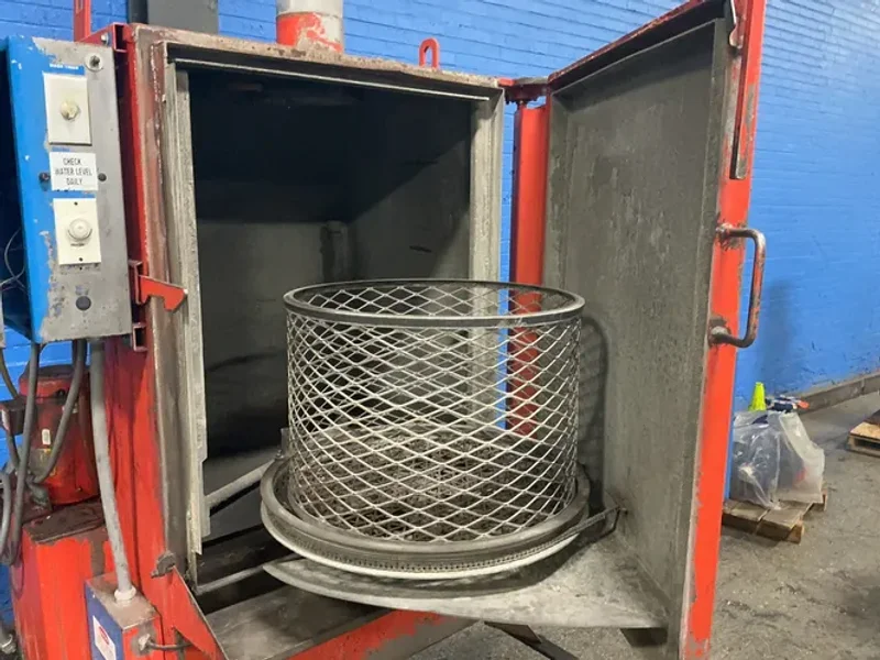 ALKOTA CLEANING SYSTEMS 26” DIA. X 32” HEIGHT ROTARY PARTS WASHER  -  112