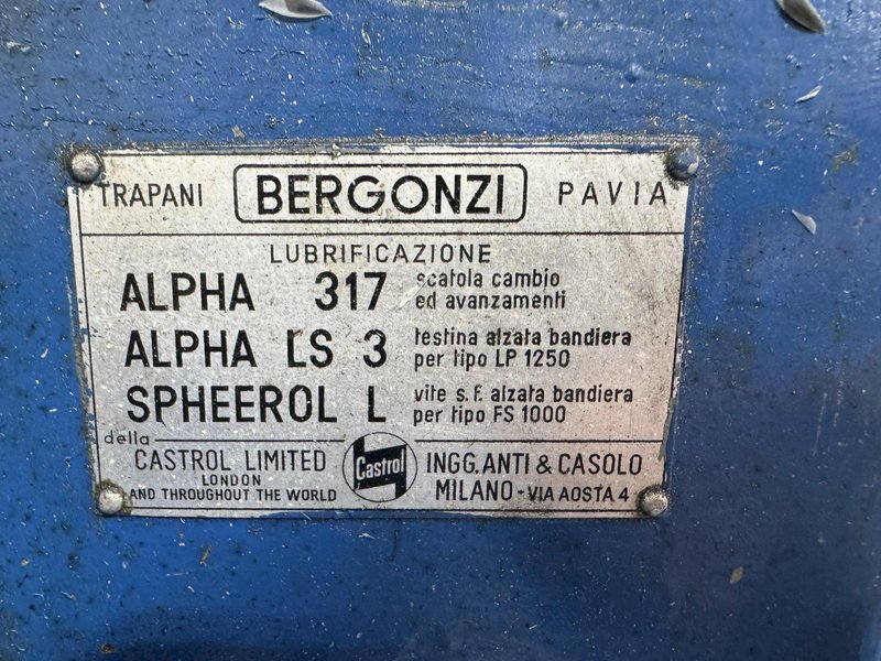 3&#039; X 9&quot; BERGONZI MODEL 1000 RADIAL ARM DRILL. STOCK # 0890025
