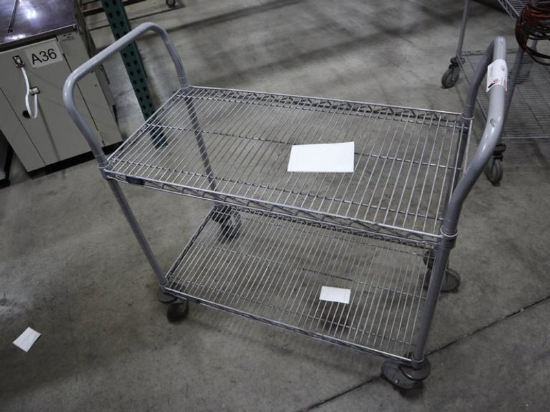Nexel Wire Shop Cart - 2 Shelves- Auction Item