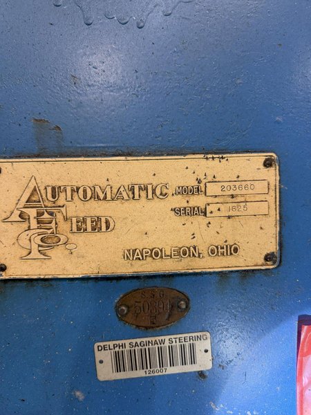 500 TON VERSON S2-500-108-60T STRAIGHT SIDE DOUBLE CRANK PRESS. STOCK # 0329626