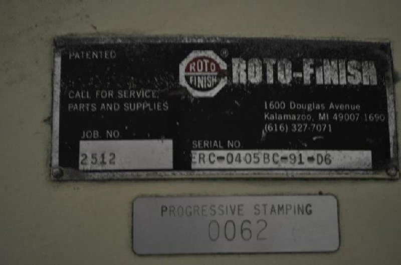 10.7 CUBIC FOOT ROTO-FINISH HR COMBO VIBRATORY FINISHING MACHINE