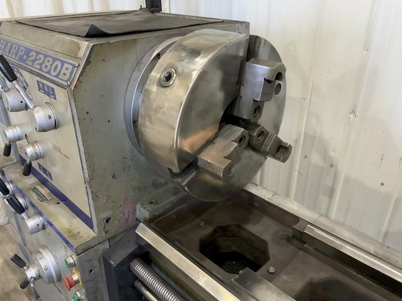 22" X 80" SHARP MODEL #2280B PRECISION GAP BED ENGINE LATHE: STOCK #80591