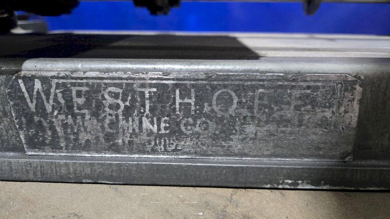 WESTHOFF 100 HORIZONTAL DRILL WITH VARIABLE SPEED SPINDLE USED