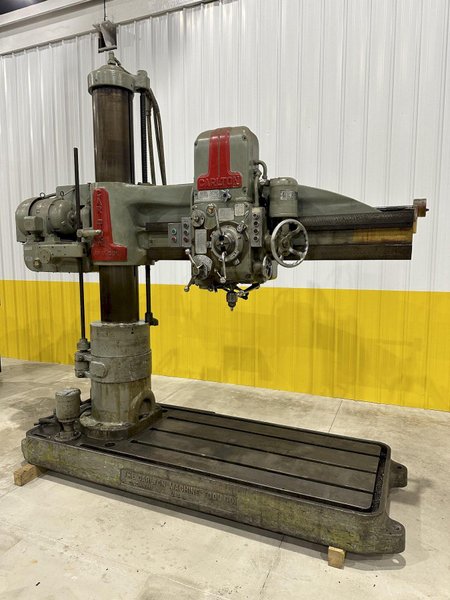 5&#039; x 11&quot; CARLTON RADIAL DRILL: STOCK #20058