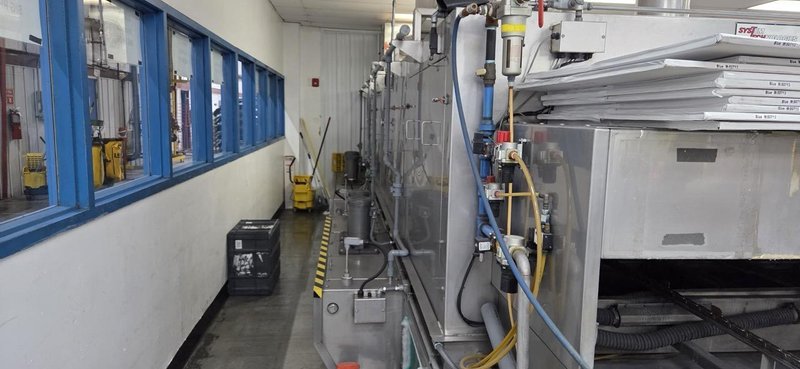 Accutherm 2-Stage Immersion Heated Wash and Rinse System, 2013 – 705 Gallon Capacity, Stainless Steel, Blow-Off Drying