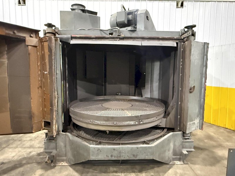 72" PANGBORN MODEL #6LK ROTOBLAST SWING OUT TABLE (2 TABLES)  SHOT BLAST MACHINE: STOCK #22783